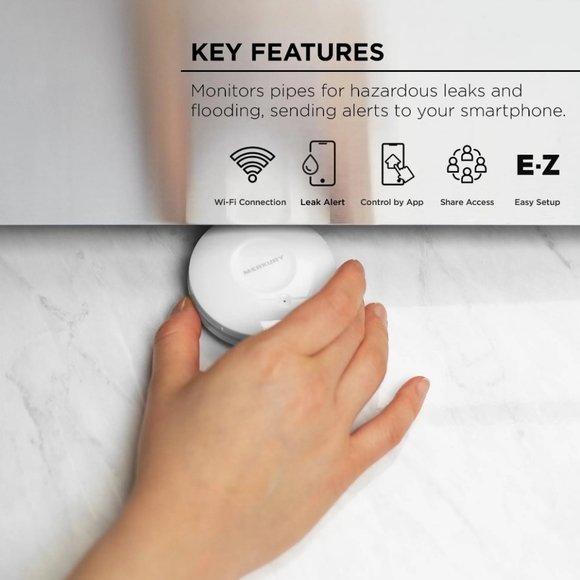 NEW Merkury Innovations Smart Wi-Fi Water Leak & Flood Sensor - Picture 3 of 3